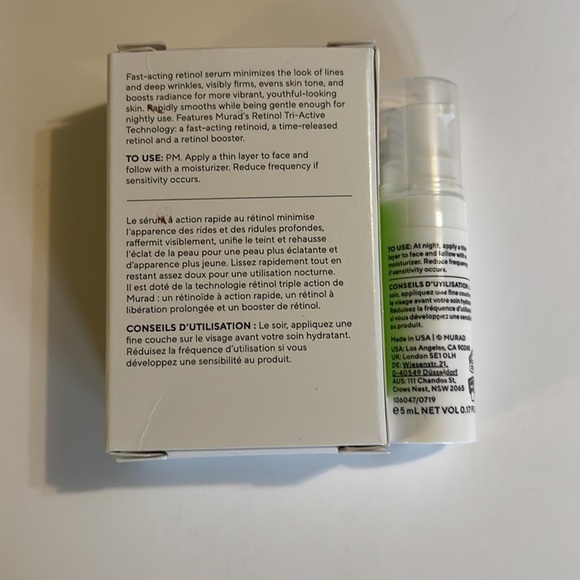 Murad Resurgence Retinol Youth Renewal Serum Sample Size 0.17 Fl Oz New in Box - Picture 3 of 4